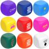 100 Sets Custom Stress Relief Foam Cubes with Logo, Bulk Rounded Square Personalized Hand Squeezers, Professional Anxiety Relief Tools for Corporate Events, Office, Trade Show Promotional Gifts (100) view 1