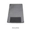 byepica Non-Slip Bath Mat with Foot Scrubber, 35.4 X 23.6 in PVC Shower Mat, 200+ Suction Cups, Fast Drain Hole, Gray view 3