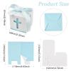 Gythara Square Cross Theme Paper Boxes, Crucifix Religious Boxes with Ribbon for DIY Party Favor, Wedding, Present, Jewelry, Birthday Decor-5.9x5.9x6.1cm, 36 pcs 3 Styles view 2