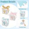 Gythara Square Cross Theme Paper Boxes, Crucifix Religious Boxes with Ribbon for DIY Party Favor, Wedding, Present, Jewelry, Birthday Decor-5.9x5.9x6.1cm, 36 pcs 3 Styles view 3