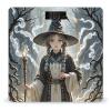 Magic Witch Witchcraft Bohemian Drawing Bathroom Scale for Body Weight Bathroom Weighing Scales with Back Lit LED Display Sturdy Tempered Glass Body Weight Bathroom Scale 400lb Weighing view 1