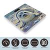 Harp Seal Painting Bathroom Scale for Body Weight Bathroom Weighing Scales with Back Lit LED Display Sturdy Tempered Glass Body Weight Bathroom Scale 400lb Weighing view 3