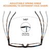 Ryegis Bifocal Reading Glasses Women Clear Top Eyeglasses,Pattern Print Stylish Ladies Readers Spring Hinge 1.5 view 4