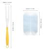 Adorainbow Disposable Electrostatic Dusting Duster Kit 13pcs with Handle 3 Yellow Handles and 10 Green-White Replacement Refills for Home Office Furniture Cleaning Blinds Keyboard view 2