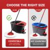 12 Pack Mop Heads Replacements, EasyWring Mop Head Refills for Ocedar Mop Systems, Microfiber Swivel Mop Replace Heads, Deep Cleaning Machine Washable and Easy to Replace view 2