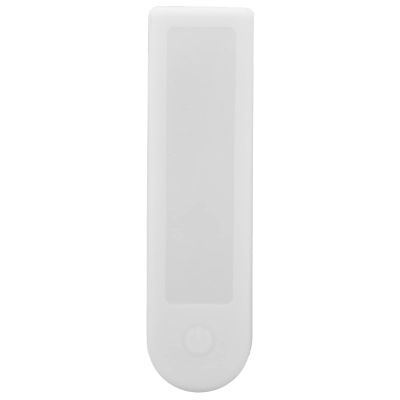 POENVFPO Electric Scooter Instrument Cover, Water Proof Dustproof Shockproof Silicone Protective Cover with Clear View Panel, for 1st Gen and 2nd Gen Scooter Pro Universal Model (White)