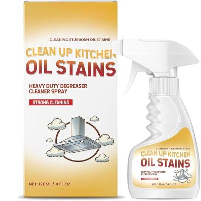 Heavy Duty Kitchen Degreaser Spray - Fast Acting For Stoves, Range Hoods, Grills - Easy Clean Formula,4 Fl Oz Portable Degreasing Spray. (3PCS)