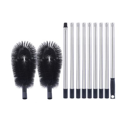 Modifiable Rustless Border Scourer 3.6m Telescopic Post Multiple Face Cleanser for Heightened Home Maintenance Extendable Border Cleansing Brush