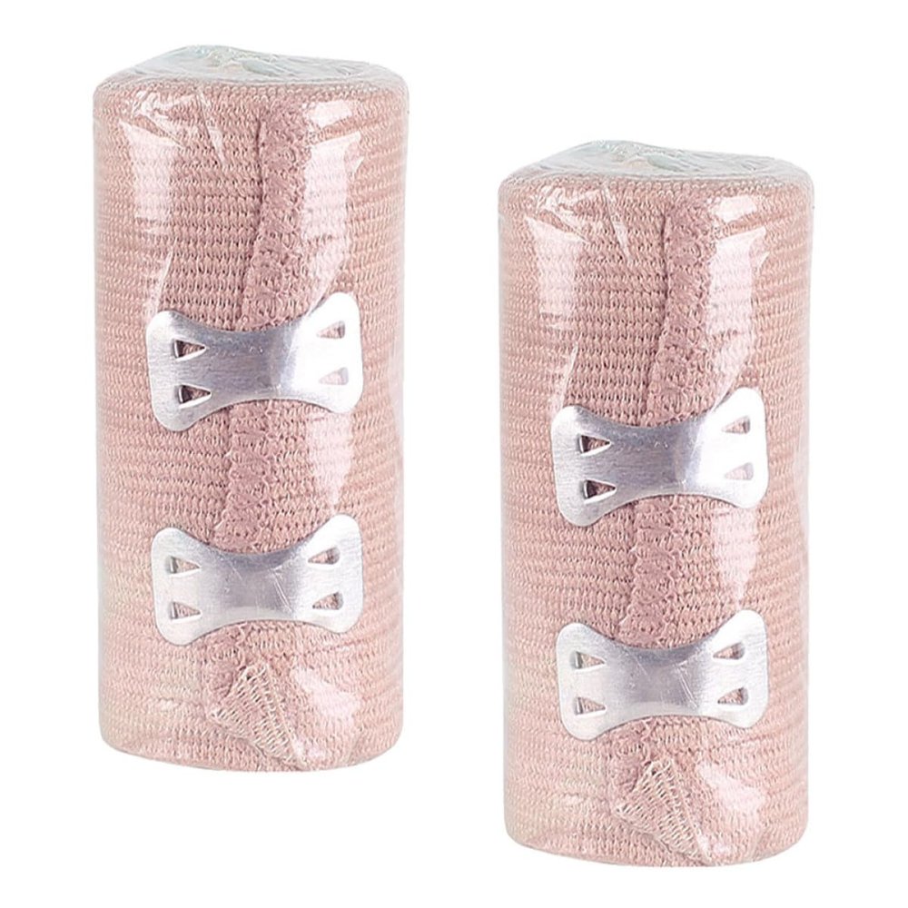 Angoily 2pcs Elastic Wrap Bandages Compression Sports Wrap Breathable Stretchable Hand and Foot Support Strap 10cm X 4.5m for Injury and Outdoor Activities