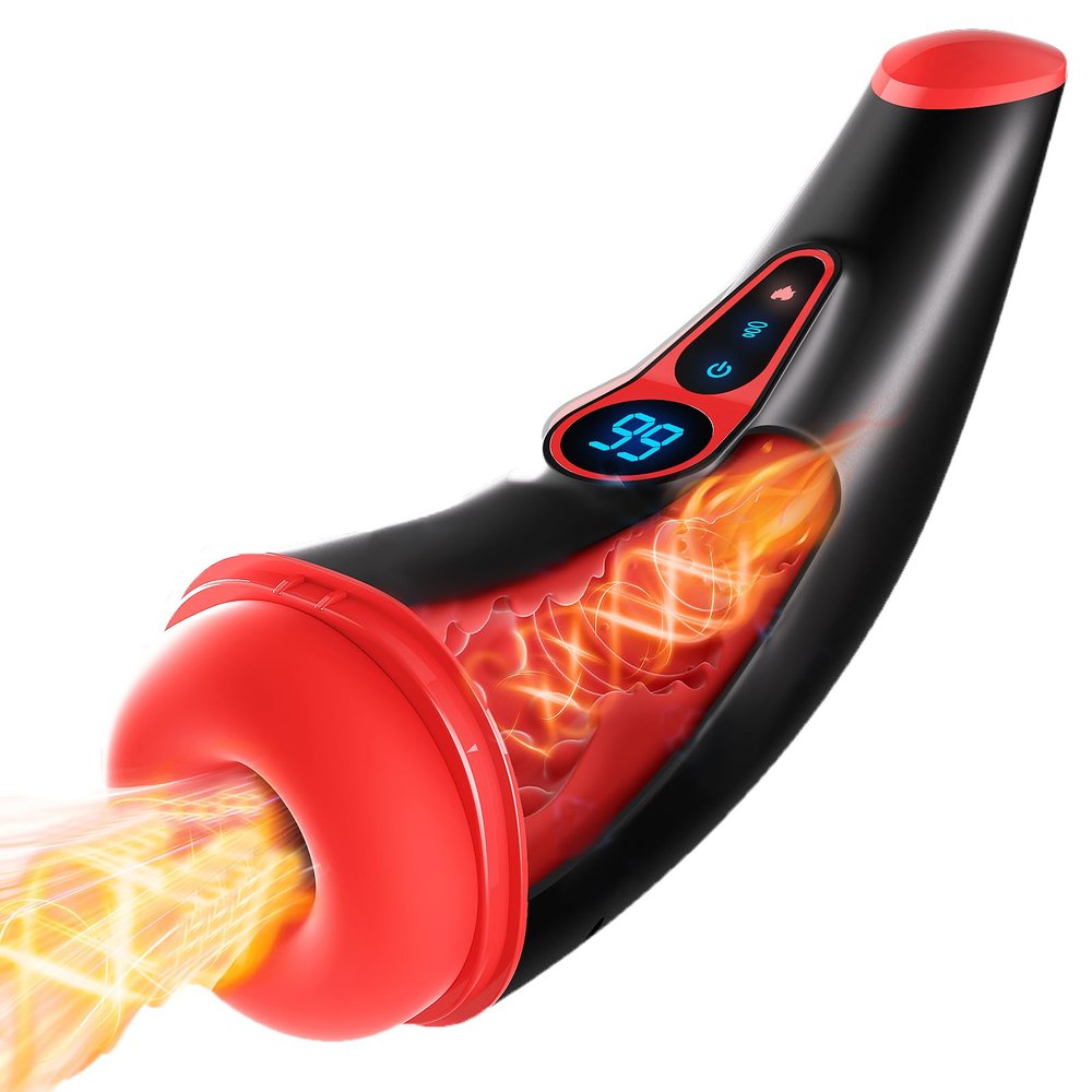2026 New Enhanced Version Hands Free Male Masterburbatar, 9X Speed & Extension Adjustment & Foldable Handle C7283M