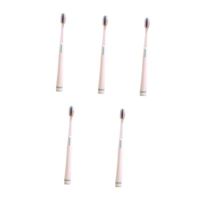balacoo Adult Soft Bristle Toothbrushes 5pcs Small Head Triple Spiral Bristles Oral Cleaning for Sensitive Teeth Mixed Colors Random Color
