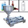 800W Pneumatic Paste Liquid Filling Machine, 50-500ml/1.69-16.9oz, Double Head Bottle Filling Machine Piston Filler with 40L Hopper for Kinds of Liquids and Pastes, 1-30 Cans/min view 3