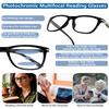 Progressive Multifocal Reading Glasses for Men Women, Photochromic Transition Computer Glasses with Anti Blue Light, UV400 Full Frame TR-90 Anti-Slip Temple, Indoor Outdoor Presbyopia Readers 3.0 view 2