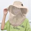 Sun Protection Wide Brim Bug Net Hat Breathable Bug Hat with Detachable Hidden Netting Adjustable Sun for Women Men (Khaki) view 3