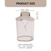Sun Protection Wide Brim Bug Net Hat Breathable Bug Hat with Detachable Hidden Netting Adjustable Sun for Women Men (Khaki) view 4