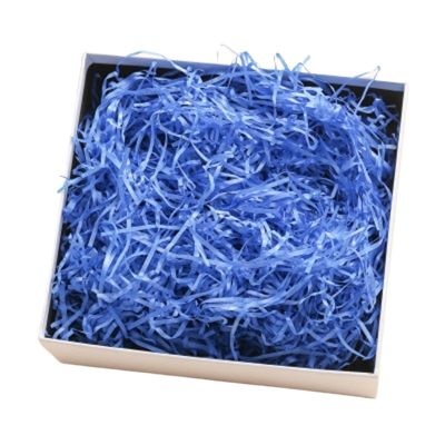 Anenog Gift Basket Filler 300g Raffia Paper Raffia Stuffing DIY Wedding Party Gift Box Candy Material Packaging Filling Decoration Crepe Paper(Royal blue)