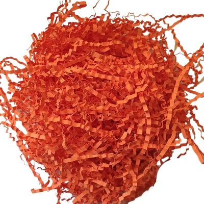 Anenog Gift Basket Filler 200g Shredded Paper Wavy Fold Paper Lafite Wedding Gift Box Decor Raffia Grass Gift Box Filler Fruit Packaging(Orange red)
