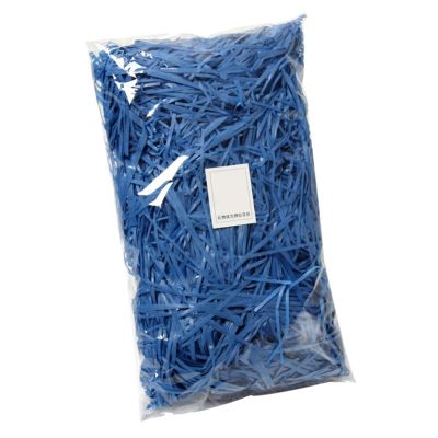Anenog Gift Basket Filler 300g Colorful Shred Crinkle Paper Raffia Shredded Tissue Paper Gift Box Filling Material DIY Packaging Decor(Royal blue)