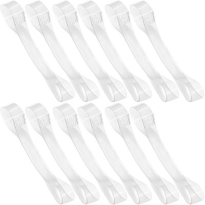 CTEAKOP 6 Pairs Transparent Shoe Straps for Heels, Plastic Elastic Heel Straps Invisible Shoelaces, Anti-Loose Anklet Belt Shoe Straps for Loose Shoes High Heels Women