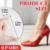 CTEAKOP 6 Pairs Transparent Shoe Straps for Heels, Plastic Elastic Heel Straps Invisible Shoelaces, Anti-Loose Anklet Belt Shoe Straps for Loose Shoes High Heels Women view 2