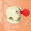 Suction Cup Toothpaste Dispenser Wall Mounted Bathroom Storage Elephant Shape Squeezer for Handcream Face Cleanser Elephant Toothpaste Saver view 3