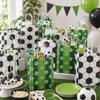 Garneck 12Pcs Soccer Goodie Bags: Paper Party Favor Treat Snack Bags Gift for Birthday Team Sports Candy Small Toys Classroom Prizes Kids Assorted view 2