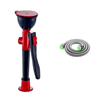 YHdtUO Copper Sprayed Single Port Eyewash, Laboratory Eyewash, with Hose, Handheld Emergency Eyewash Station