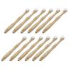 Ciieeo 12pcs Biodegradable Tongue Scraper with White Bristles Tongue Cleaning Brush for Oral Care and Bad Breath Control Unisex Adult Cleaner view 1