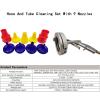 Air-Powered Pneumatic Pipe Cleaning Gun Kit with 9 Nozzles & Sponge - Ideal for 0.25-2in Hose Maintenance, Perfect for Soft & Hard Pipe Cleaning view 2
