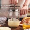 Retro Manual Butter Churn Kit - Wooden Hand-Crank Butter Maker with Glass Jar, Perfect for Fresh Cream, Keto Butter & Sustainable Homesteading (Farmhouse Must-Have) (51 OZ) view 4