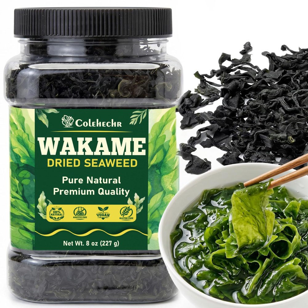 8 oz Wakame Seaweed, Dried Wakame Seaweed for Miso Soup & Salad