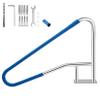 LALFPET Stainless Steel Pool Handrail Heavy Duty 375 lbs Load Non-Slip Grip Quick Mount Base Ideal for Bathtub & Pool Entry Size: 5436 view 3
