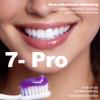 7-Pro Whitening Toothpaste with 7 Probiotics, Advanced Stain Removal Formula for Gum Health, Purple Burst Beads for Fresh Breath, Fluoride-Free & Enamel Safe (4 PCS) view 2