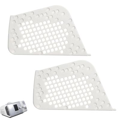 2 Pack Filter Side Cover Compatible with Resmed AirSense 10/AirStart 10/AirCurve 10 19729 Filter Cap for CPAP Autoset VPAP Machines Universal Plastic Replacement White