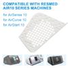 2 Pack Filter Side Cover Compatible with Resmed AirSense 10/AirStart 10/AirCurve 10 19729 Filter Cap for CPAP Autoset VPAP Machines Universal Plastic Replacement White view 3