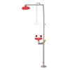 YHdtUO Stainless Steel Composite Eyewash, Emergency Laboratory Eyewash, with Top Shower Switch Handle Anddouble Filter Nozzle view 1