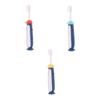 BCOATH s Toothbrush 3pcs Set Soft Bristles Manual Cartoon Toothbrush for Ages 3-12 Gentle Oral Care Training Tool with Blue, Yellow, and Red Handles Random Color