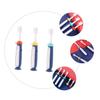BCOATH s Toothbrush 3pcs Set Soft Bristles Manual Cartoon Toothbrush for Ages 3-12 Gentle Oral Care Training Tool with Blue, Yellow, and Red Handles Random Color view 3