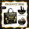 Kajaia 4 Pcs Black Gold Extra Large Happy Birthday Gift Bags 16x20 in view 4