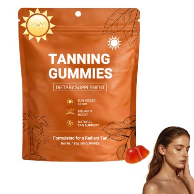 2026 New Tanning Gummies for Women, Tanning Gummies That Work Fast Without Sun, Enhances Natural Tan, Natural Looking Glow, Bronzing, Non-GMO, Vegan & Sugar Free - 60 Count (1 Pack)