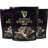 Guinness Steak Cuts, Coffee, 3 Pack (2.5 Ounce Bags) Tender Real Steak Snack Marinated in Guinness 0.0 Rich Espresso Flavor Jerky Beef Snack, High Protein, No Nitrates, Clean Ingredients view 1