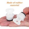 TOPPERFUN 2pcs Hot Water Bag Stopper Rubber Reusable Leakproof Seal Plug 18mm Thread Screw Cap Replacement for Small Hot Water Bottles Relief Use view 3