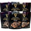 Guinness Steak Cuts, Variety Pack, 6 Pack (2.5 Ounce Bags) Original, Chocolate and Coffee Flavors - Tender Real Steak Snack Marinated in Guinness 0.0 - Jerky Beef Snack, High Protein, No Nitrates, Clean Ingredients view 1