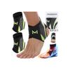 2 PCS Ankle Support Brace for Men & Women, Breathable Compression Sleeve with Adjustable Wrap Straps, Lightweight Stabilizing Support for Basketball, Running, Fitness & Daily Wear (Green) view 1