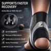 2 PCS Ankle Support Brace for Men & Women, Breathable Compression Sleeve with Adjustable Wrap Straps, Lightweight Stabilizing Support for Basketball, Running, Fitness & Daily Wear (Green) view 3