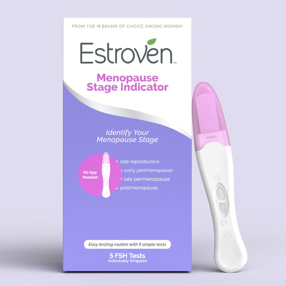 Estroven Menopause Stage Indicator At-Home Test Kit for FSH Levels, 5 Tests