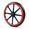 Silicone Wheelchair Push Rim Covers, Hand Push Cover Wheelchair Hand Rim Grips, Silicone Protective Cover, Universal Fit, Soft Touch, for 20-24 Inch Wheels (black,22in) view 2