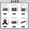 18Pcs Cancer Survivor Cupcake Toppers, No More Chemo Cake Picks, Cancer Free & Beautiful Warrior Decor for Cancer Breast Care End of Chemo Birthday Party Decorations Supplies view 2
