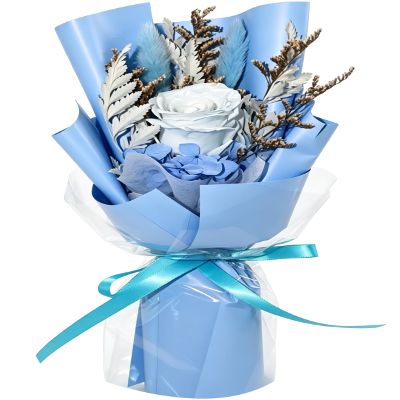 Preserved Flowers Bouquet,Flowers For Delivery,Light Blue Rose Bouquets,Birthday Flowers Gifts For Women Mom Grandma Wife Friends,Real Roses Gift From Daughter ValentineS Day Mothers Day Anniversary