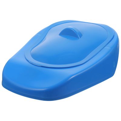 VICASKY Lidded Bedpan with Handle, Plastic Urinal Pot for Elderly and Pregnant Women, Portable Nursing Bedpan for Bedridden Patients, Hospital and Home Care Toilet Aid
